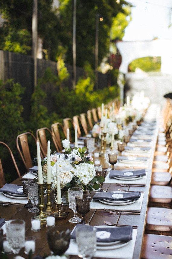 rock and roll backyard wedding Inspiration
