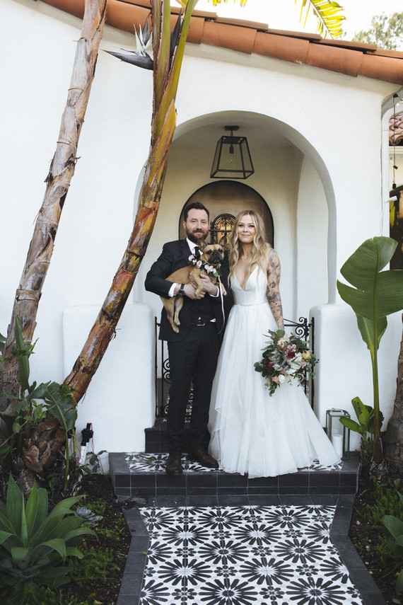 rock and roll backyard wedding