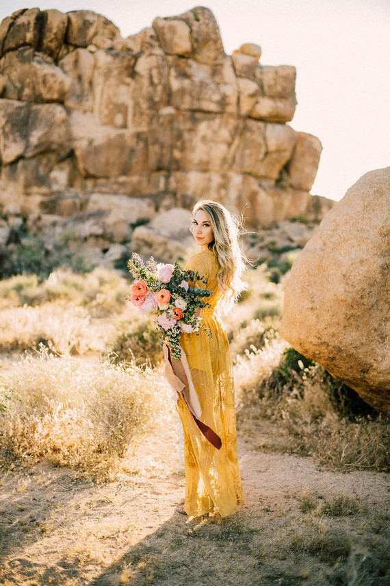 Boho engagement shoot in Joshua Tree