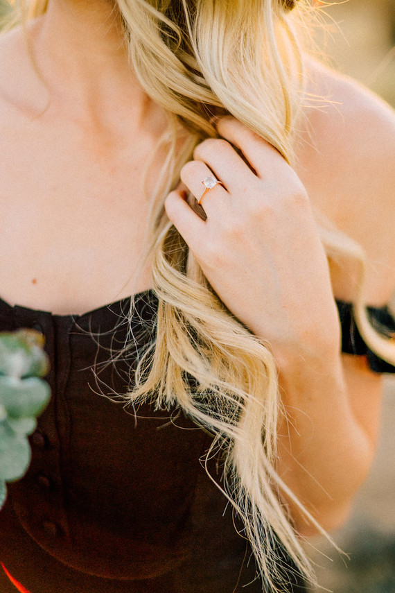 Boho engagement shoot in Joshua Tree