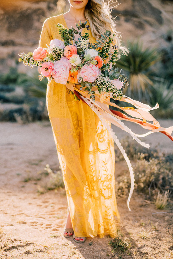 Boho engagement shoot in Joshua Tree