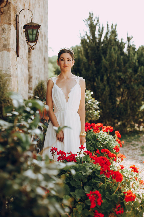 Grecian bridal style