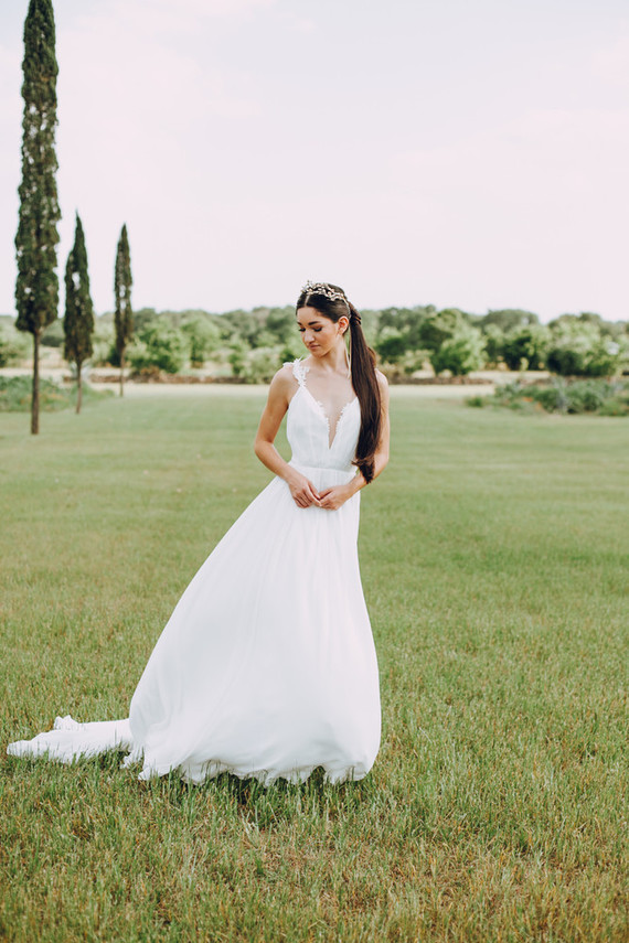 Grecian bridal style