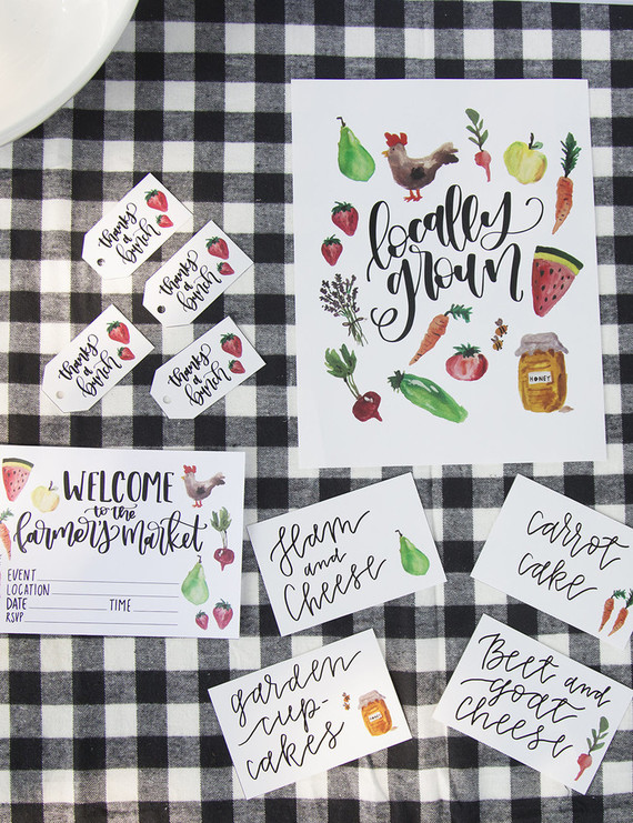 Farmer's market 1st birthday party