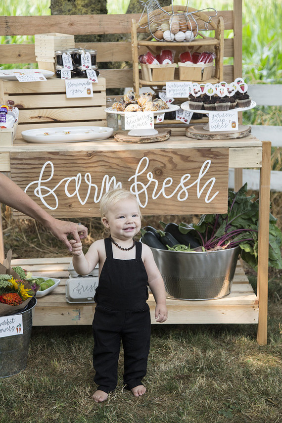 Farmer's market 1st birthday party Inspiration