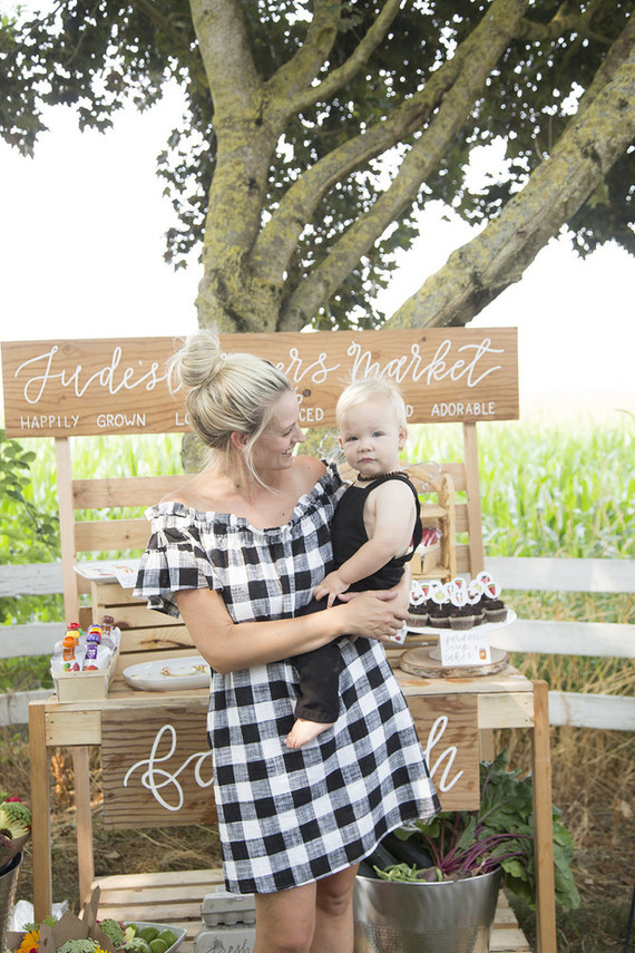 Farmer's market 1st birthday party
