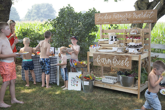 Farmer's market 1st birthday party