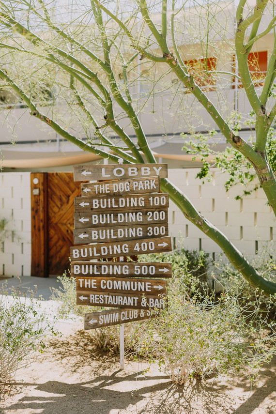 Ace Hotel Palm Springs signs