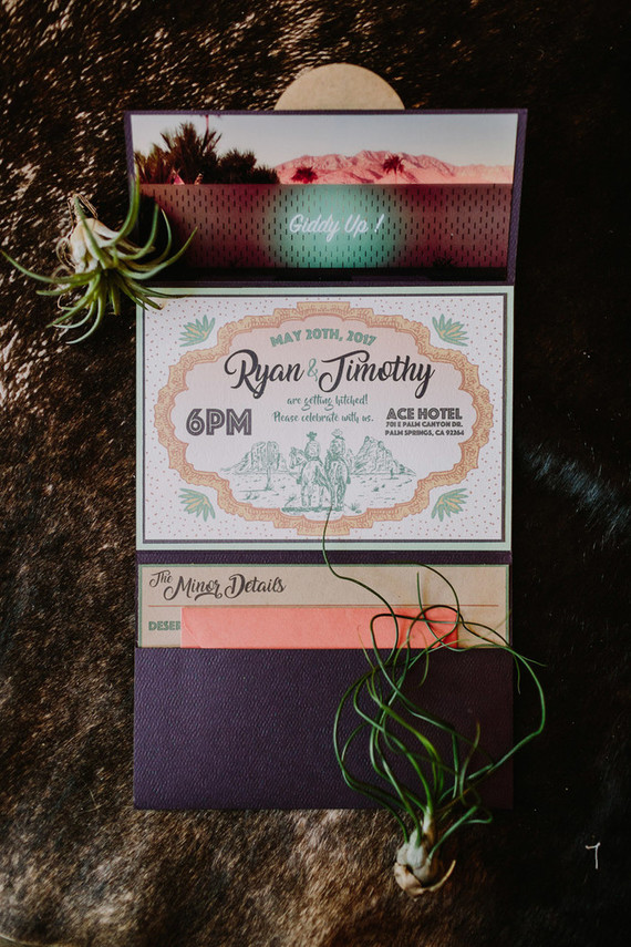 Ace Hotel Palm Springs same sex wedding Inspiration