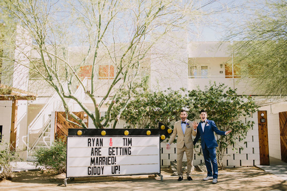 Ace Hotel Palm Springs same sex wedding Inspiration