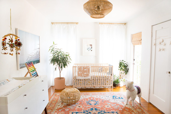 Modern eclectic boy's nursery