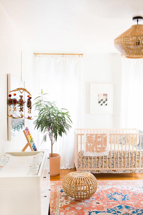 Modern eclectic boy's nursery