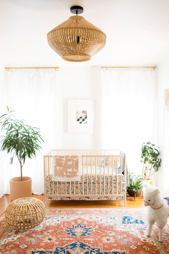 Modern eclectic boy's nursery