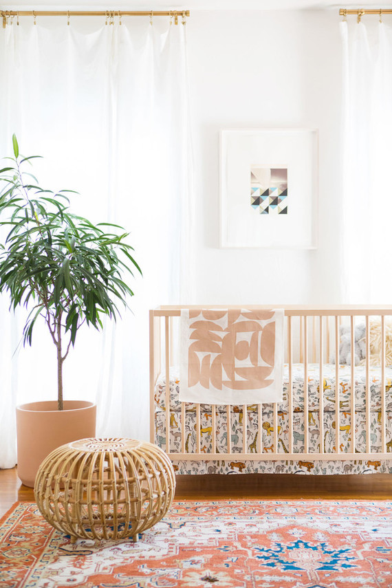 Modern eclectic boy's nursery