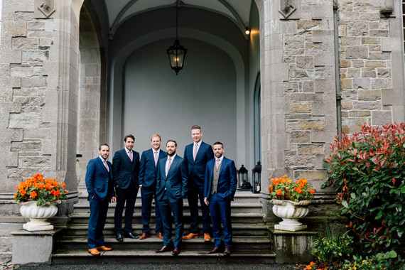 Fashionable Irish castle wedding