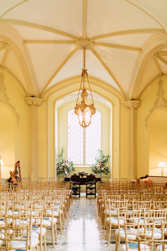 Fashionable Irish castle wedding