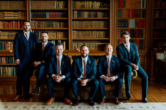 Fashionable Irish castle wedding