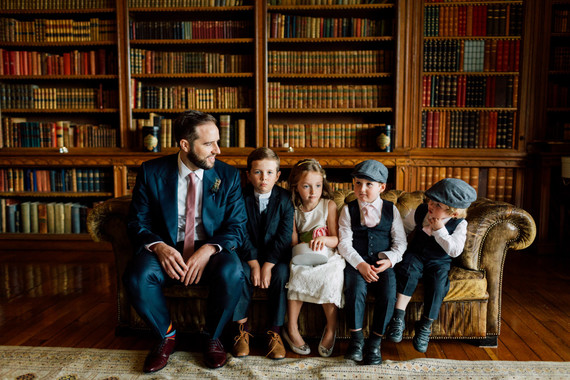 Fashionable Irish castle wedding