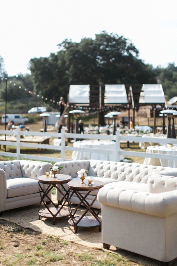 outdoor wedding lounge