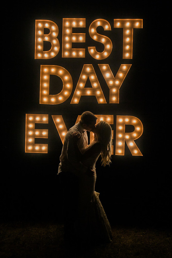 Best Day Ever marquee sign