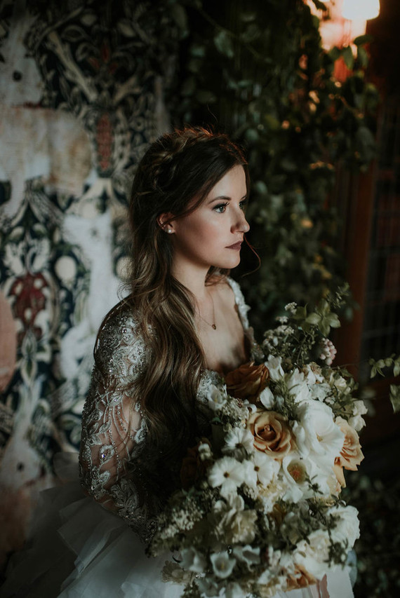 Moody, ornate Secret Garden-inspired bridal editorial