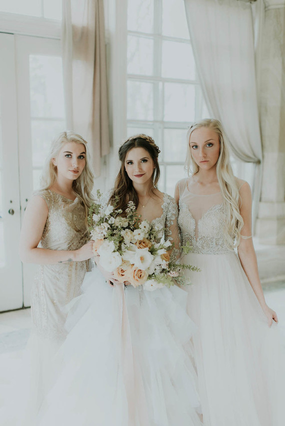 Secret Garden-inspired bridal editorial