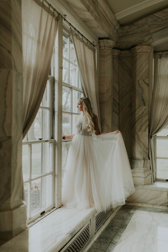 Secret Garden-inspired bridal editorial