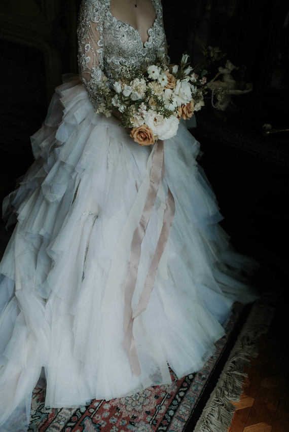 Moody, ornate Secret Garden-inspired bridal editorial