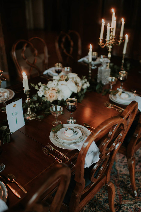 Moody, ornate Secret Garden-inspired bridal editorial Inspiration