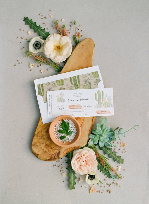 Cactus baby shower