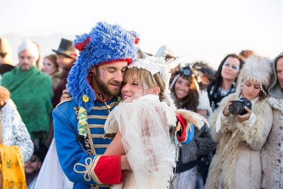 Burning Man wedding