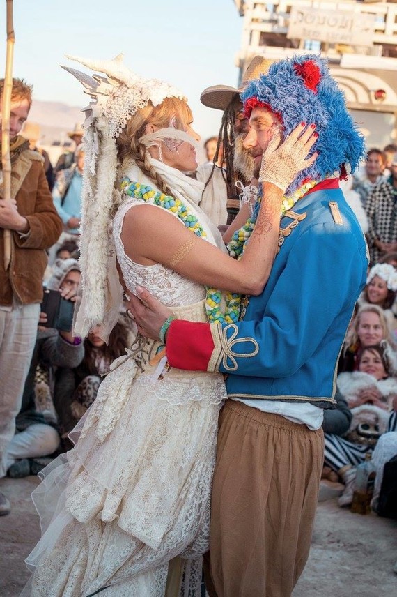 Burning Man wedding