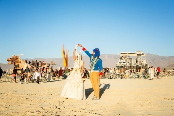 Burning Man wedding