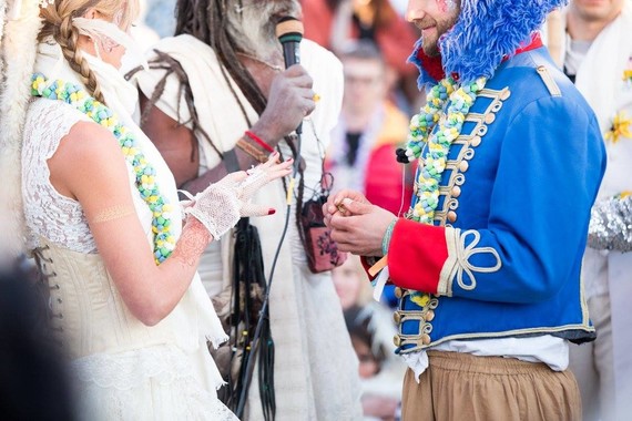 Burning Man wedding