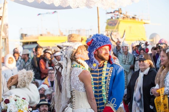Burning Man wedding