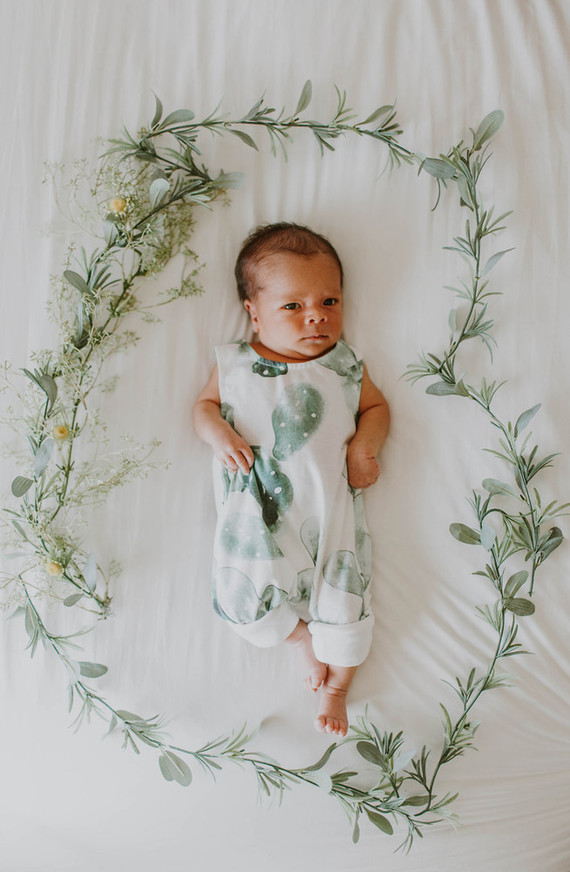 Cactus inspired nursery and newborn photos