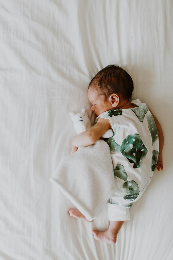 Cactus romper and newborn photos