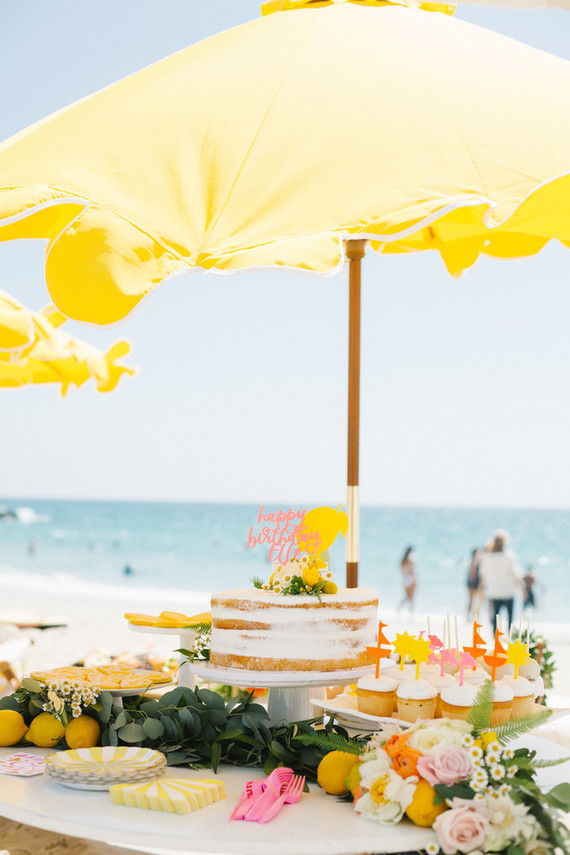 Italian Riviera beach party 1st birthday