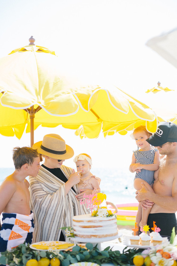 Italian Riviera beach party 1st birthday