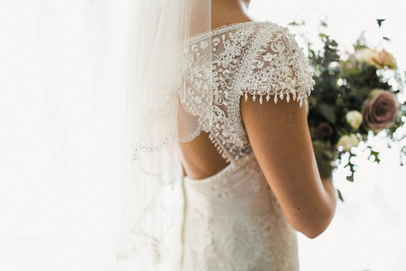 Romantic industrial fall wedding in San Diego at Luce Loft