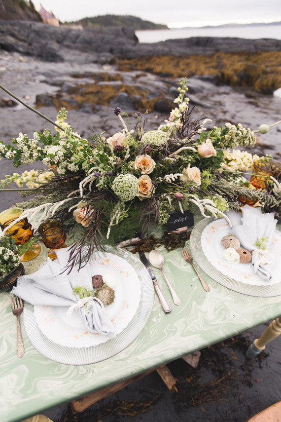 Moody shipwreck inspired wedding editorial