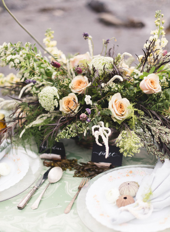 Moody shipwreck inspired wedding editorial