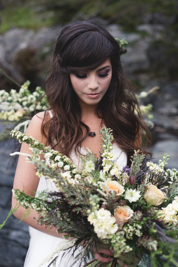 Moody shipwreck inspired wedding editorial