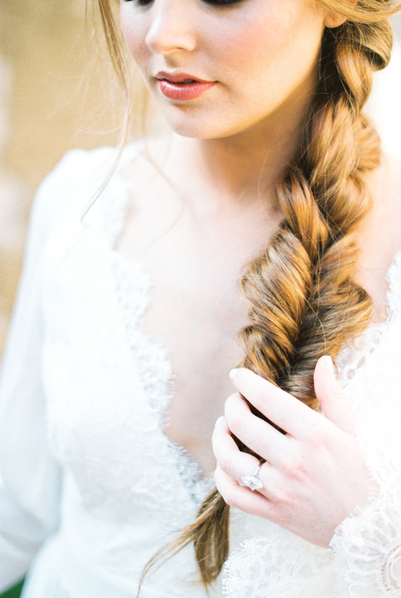 Romantic bridal braid