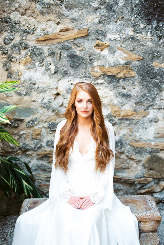 Romantic ruins bridal editorial