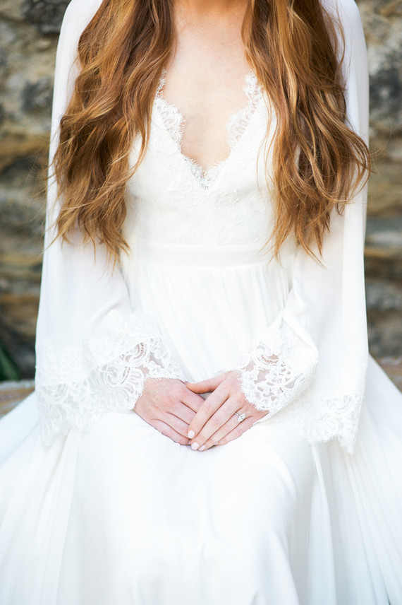 Romantic ruins bridal editorial