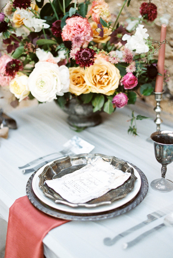 Romantic ruins bridal editorial Inspiration