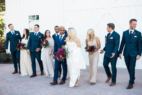 Bright, modern barn wedding