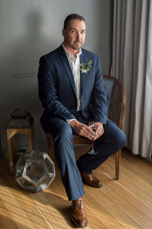 Modern industrial same sex wedding editorial