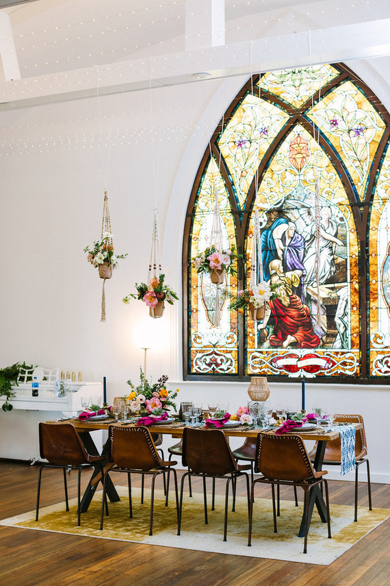 Stained Glass - inspired wedding ideas at The Ruby Street venue